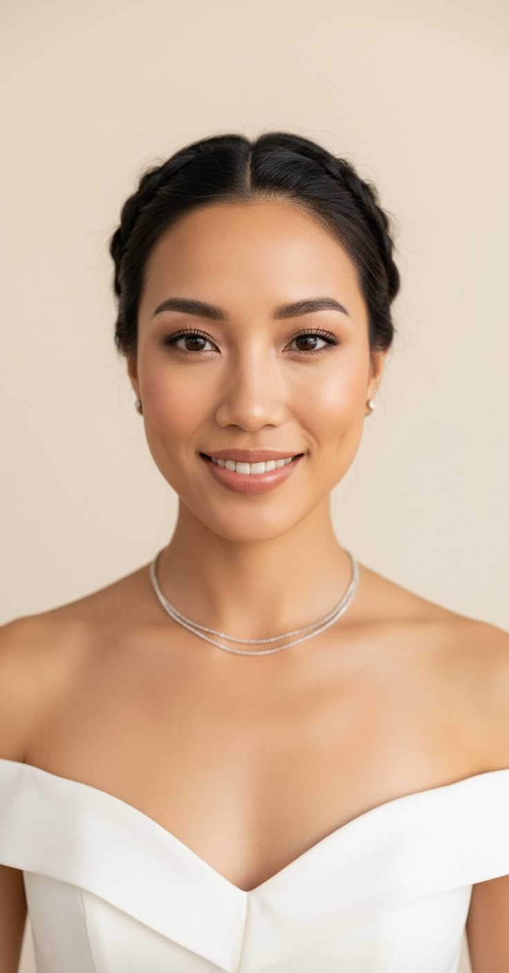 After Braid Updo For Wedding